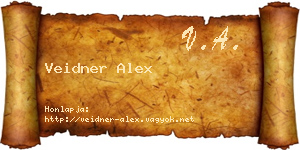 Veidner Alex névjegykártya